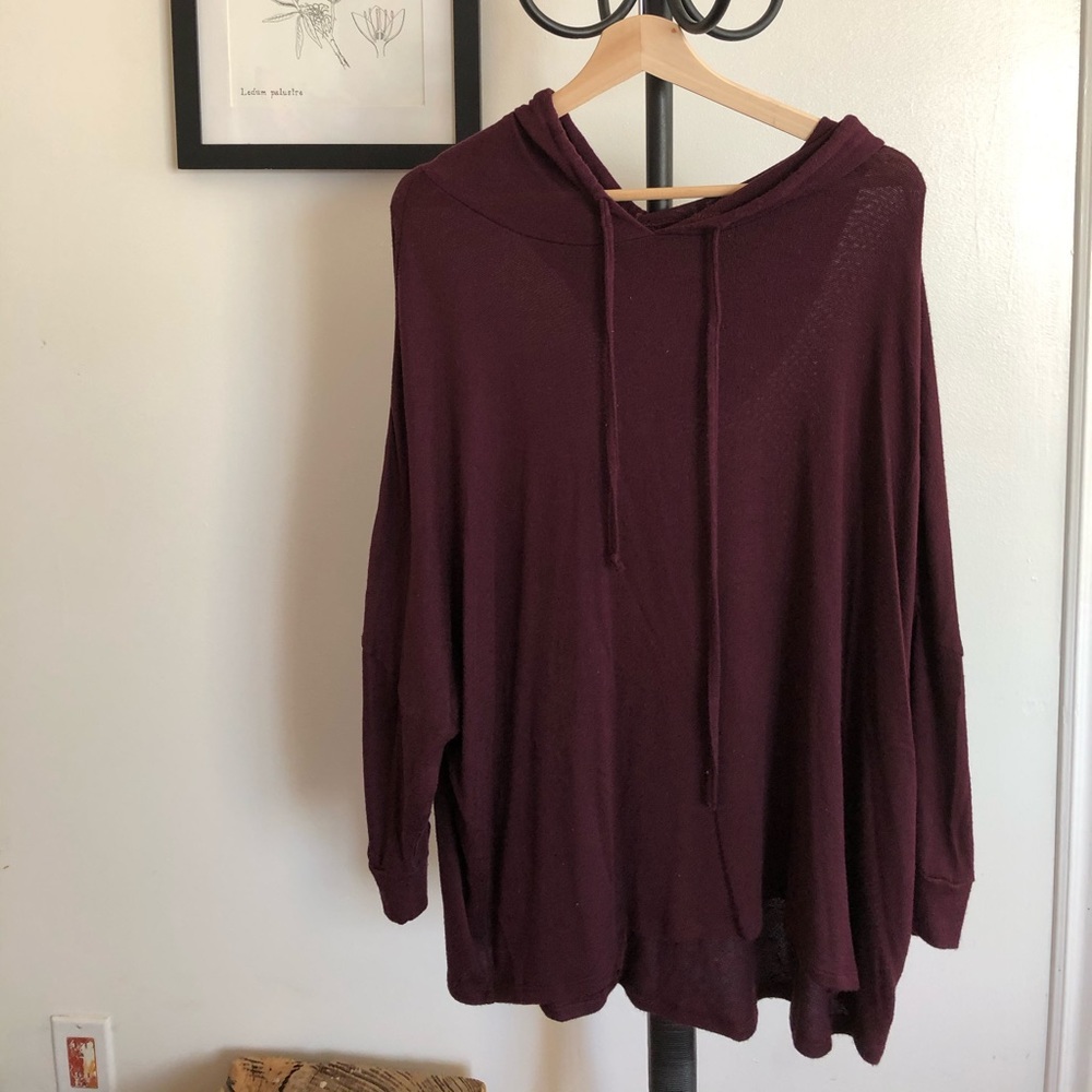 🌈Eggplant 🍆 colored poncho style sweater🌈